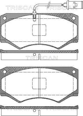 Triscan 8110 15032 - Bremžu uzliku kompl., Disku bremzes www.autospares.lv