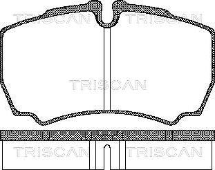 Triscan 8110 15029 - Bremžu uzliku kompl., Disku bremzes autospares.lv