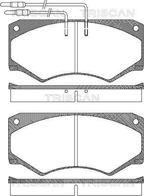 Triscan 8110 15024 - Bremžu uzliku kompl., Disku bremzes www.autospares.lv