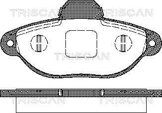 Triscan 8110 15025 - Brake Pad Set, disc brake www.autospares.lv