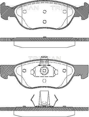 Triscan 8110 15026 - Brake Pad Set, disc brake www.autospares.lv