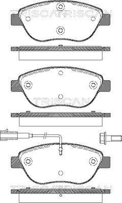 Triscan 8110 15020 - Тормозные колодки, дисковые, комплект www.autospares.lv