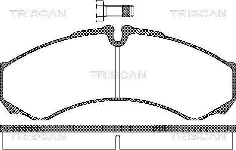 Triscan 8110 15028 - Bremžu uzliku kompl., Disku bremzes www.autospares.lv