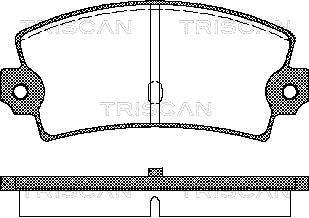 Triscan 8110 15862 - Bremžu uzliku kompl., Disku bremzes autospares.lv