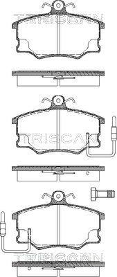 Triscan 8110 15867 - Тормозные колодки, дисковые, комплект www.autospares.lv