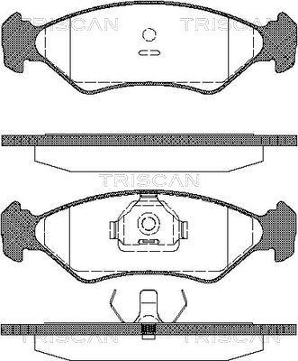 Triscan 8110 16918 - Тормозные колодки, дисковые, комплект www.autospares.lv