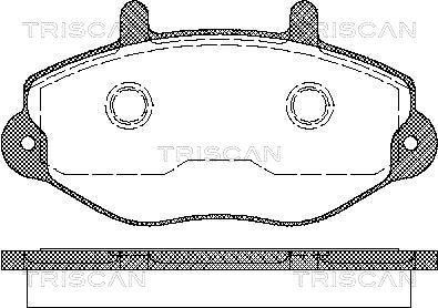 Triscan 8110 16970 - Bremžu uzliku kompl., Disku bremzes www.autospares.lv