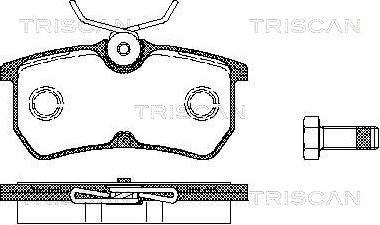 Triscan 8110 16002 - Bremžu uzliku kompl., Disku bremzes www.autospares.lv