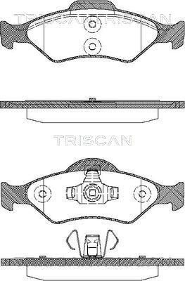 Triscan 8110 16014 - Bremžu uzliku kompl., Disku bremzes www.autospares.lv