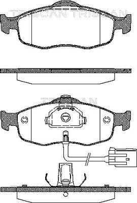 Triscan 8110 16160 - Bremžu uzliku kompl., Disku bremzes autospares.lv