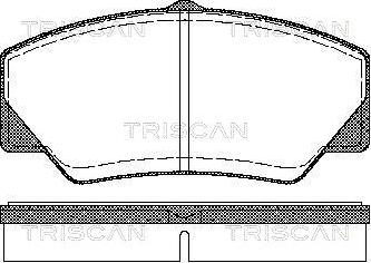 Triscan 8110 16844 - Bremžu uzliku kompl., Disku bremzes autospares.lv