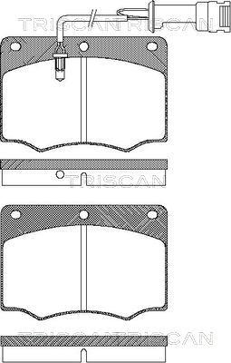 Triscan 8110 16231 - Bremžu uzliku kompl., Disku bremzes www.autospares.lv