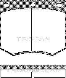 Triscan 8110 16229 - Bremžu uzliku kompl., Disku bremzes www.autospares.lv