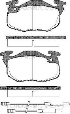 Triscan 8110 10979 - Тормозные колодки, дисковые, комплект www.autospares.lv