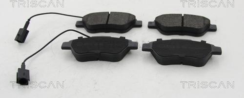 Triscan 8110 10596 - Brake Pad Set, disc brake www.autospares.lv