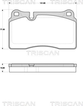 Triscan 8110 10561 - Bremžu uzliku kompl., Disku bremzes www.autospares.lv