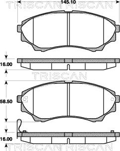 Jurid 572572 - Brake Pad Set, disc brake www.autospares.lv