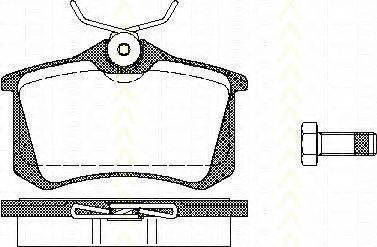 Triscan 8110 10503 - Тормозные колодки, дисковые, комплект www.autospares.lv