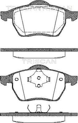 Triscan 8110 10502 - Brake Pad Set, disc brake www.autospares.lv