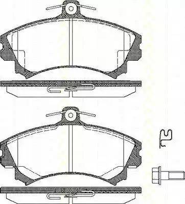 Triscan 8110 10507 - Brake Pad Set, disc brake www.autospares.lv