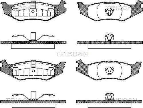 Triscan 8110 10519 - Bremžu uzliku kompl., Disku bremzes www.autospares.lv