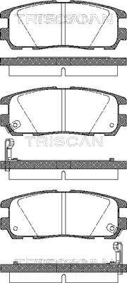 Triscan 8110 10516 - Bremžu uzliku kompl., Disku bremzes www.autospares.lv