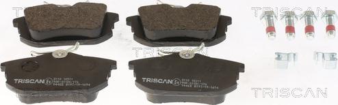 Triscan 8110 10511 - Bremžu uzliku kompl., Disku bremzes www.autospares.lv