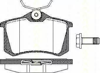 Triscan 8110 10512 - Bremžu uzliku kompl., Disku bremzes www.autospares.lv