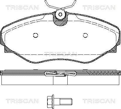 Triscan 8110 10535 - Bremžu uzliku kompl., Disku bremzes autospares.lv