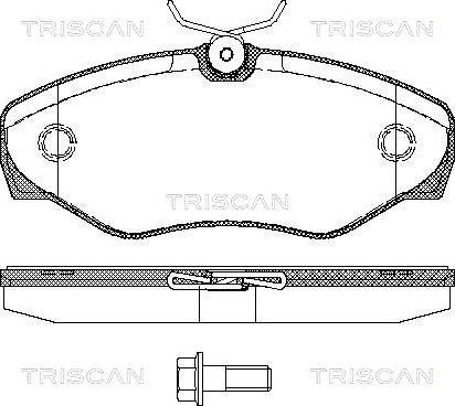 Triscan 8110 10529 - Bremžu uzliku kompl., Disku bremzes autospares.lv