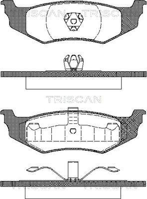 Triscan 8110 10520 - Bremžu uzliku kompl., Disku bremzes autospares.lv