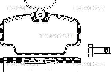 Triscan 8110 10098 - Brake Pad Set, disc brake www.autospares.lv