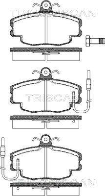 Triscan 8110 10041 - Bremžu uzliku kompl., Disku bremzes autospares.lv