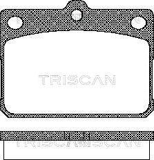 Triscan 8110 10009 - Bremžu uzliku kompl., Disku bremzes autospares.lv