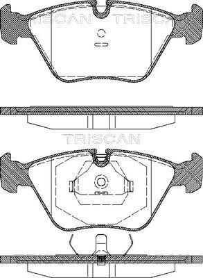 Triscan 8110 10001 - Brake Pad Set, disc brake www.autospares.lv