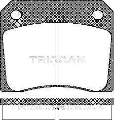 Triscan 8110 10011 - Bremžu uzliku kompl., Disku bremzes autospares.lv