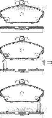 Triscan 8110 10013 - Bremžu uzliku kompl., Disku bremzes www.autospares.lv