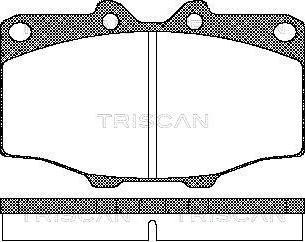 Triscan 8110 10034 - Brake Pad Set, disc brake www.autospares.lv