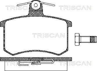 Triscan 8110 10116 - Тормозные колодки, дисковые, комплект www.autospares.lv