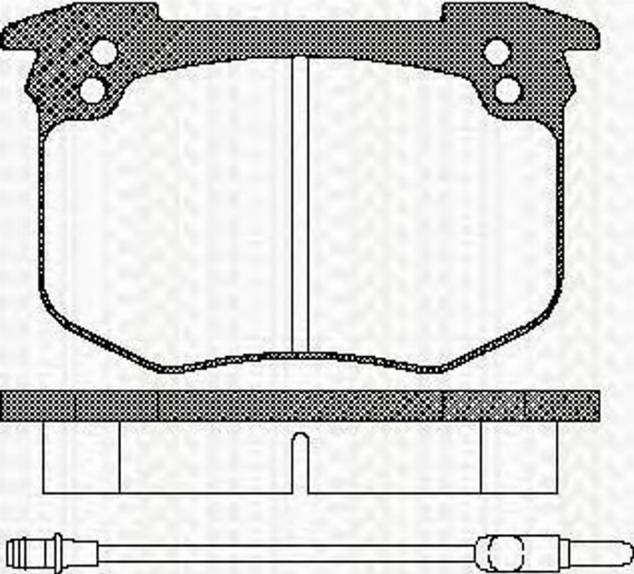 Triscan 811010814 - Bremžu uzliku kompl., Disku bremzes autospares.lv