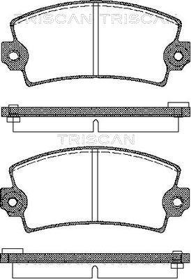 Triscan 8110 10330 - Bremžu uzliku kompl., Disku bremzes autospares.lv