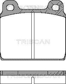 Triscan 8110 10203 - Brake Pad Set, disc brake www.autospares.lv