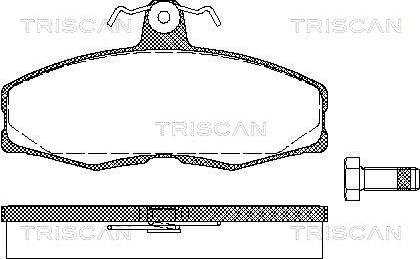 Triscan 8110 10232 - Bremžu uzliku kompl., Disku bremzes autospares.lv