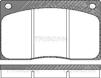 Triscan 8110 10799 - Bremžu uzliku kompl., Disku bremzes autospares.lv