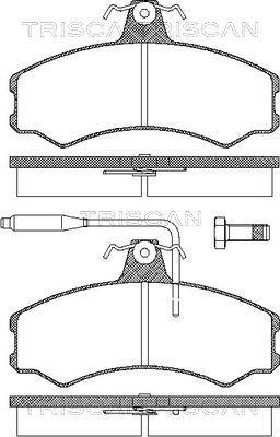 BOSCH 0986TB2514 - Тормозные колодки, дисковые, комплект www.autospares.lv