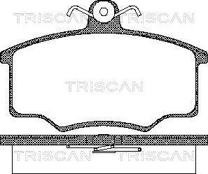 Triscan 8110 10776 - Bremžu uzliku kompl., Disku bremzes www.autospares.lv