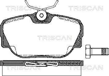 Triscan 8110 11922 - Bremžu uzliku kompl., Disku bremzes www.autospares.lv