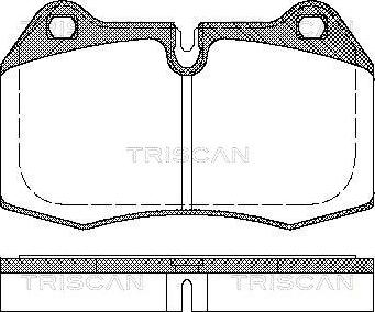 Triscan 8110 11004 - Bremžu uzliku kompl., Disku bremzes www.autospares.lv