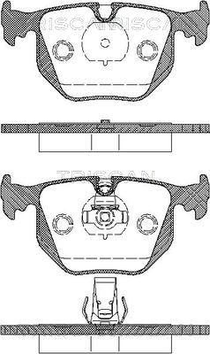 Triscan 8110 11005 - Bremžu uzliku kompl., Disku bremzes www.autospares.lv