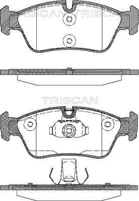 Triscan 8110 11008 - Bremžu uzliku kompl., Disku bremzes www.autospares.lv